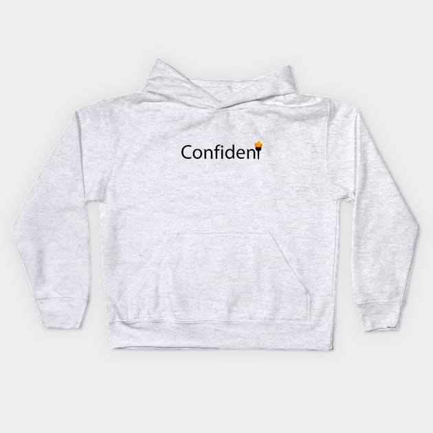 Confident artistic design Kids Hoodie by CRE4T1V1TY